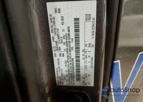 2022 Ford F150 Supercrew z USA, uszkodzony, nr VIN 1FTEW1EP2NKD65789